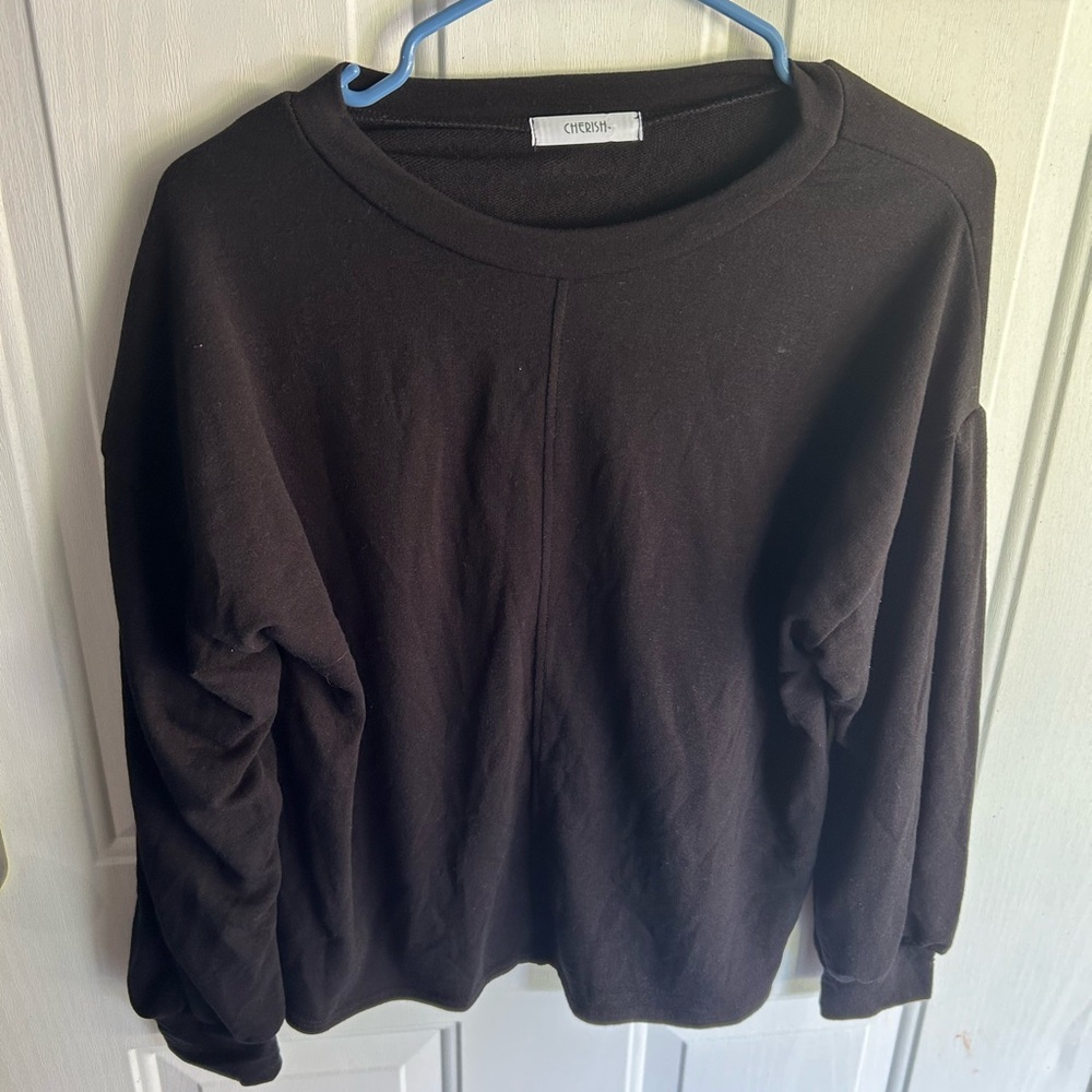 Cherish Black Sweatshirt